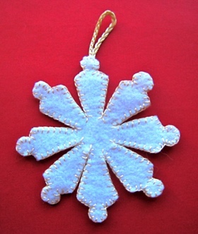 Felt Snowflake 04