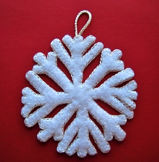 Felt Snowflake 07