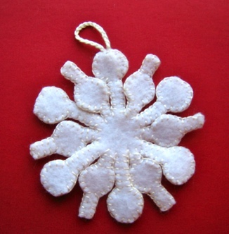 Felt Snowflake 10