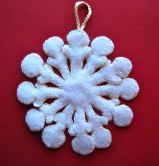 Felt Snowflake 12