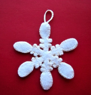 Felt Snowflake 14