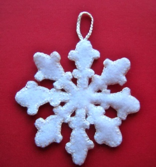 Felt Snowflake 15