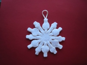 Felt Snowflake 18