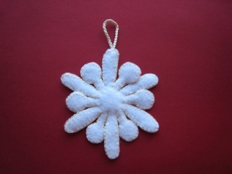 Felt Snowflake 20