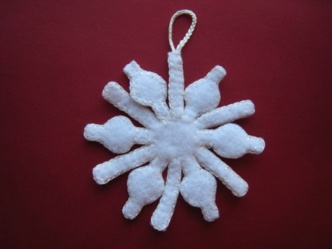 Felt Snowflake 23