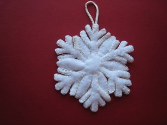 Felt Snowflake 25