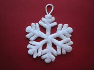 Felt Snowflake 30