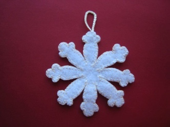 Felt Snowflake 31