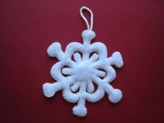 Felt Snowflake 34