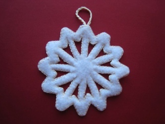 Felt Snowflake 36