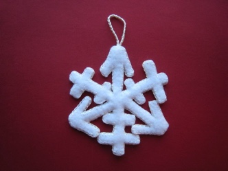 Felt Snowflake 44