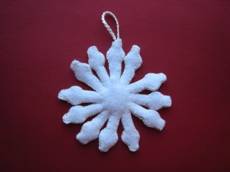 Felt Snowflake 45