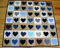 Blue Heart Quilt